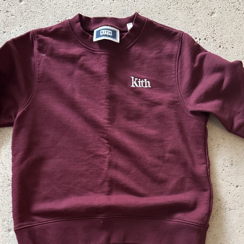 Kith Maroon Crewneck Sweatshirt